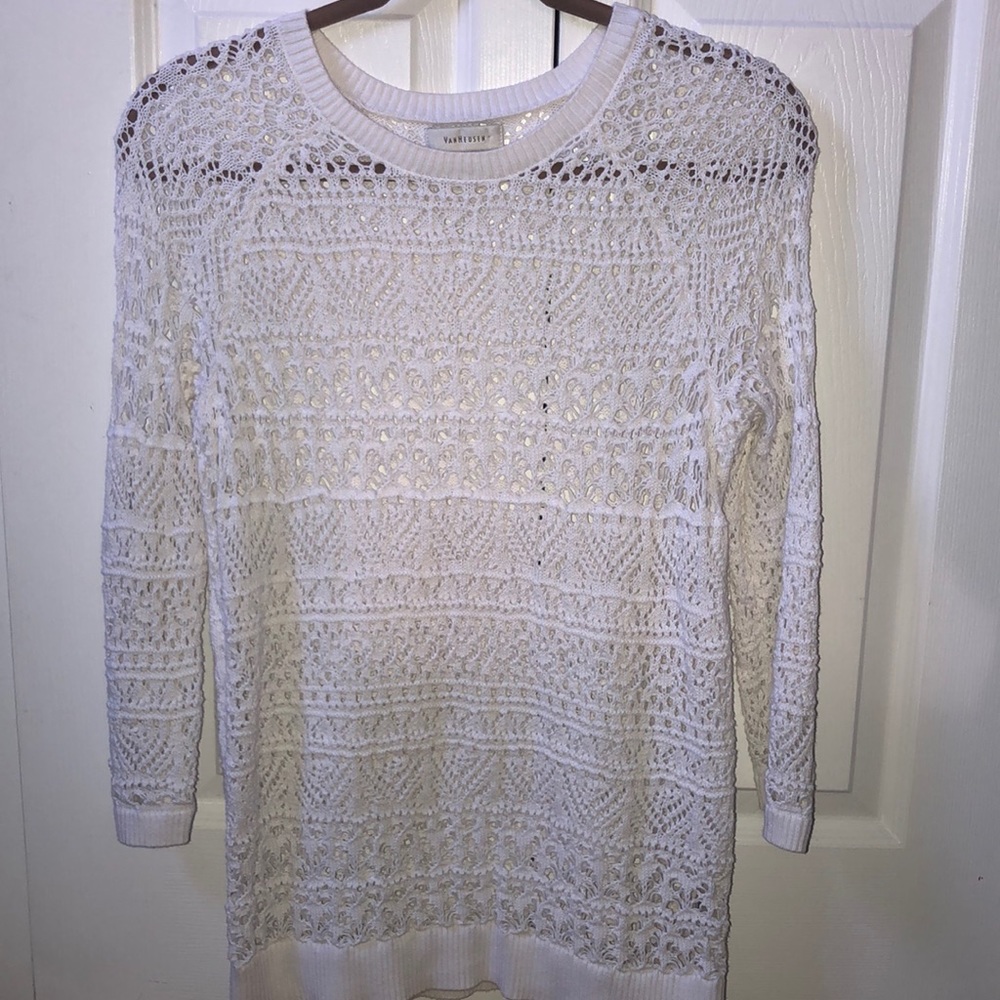 Crochet knit sweater